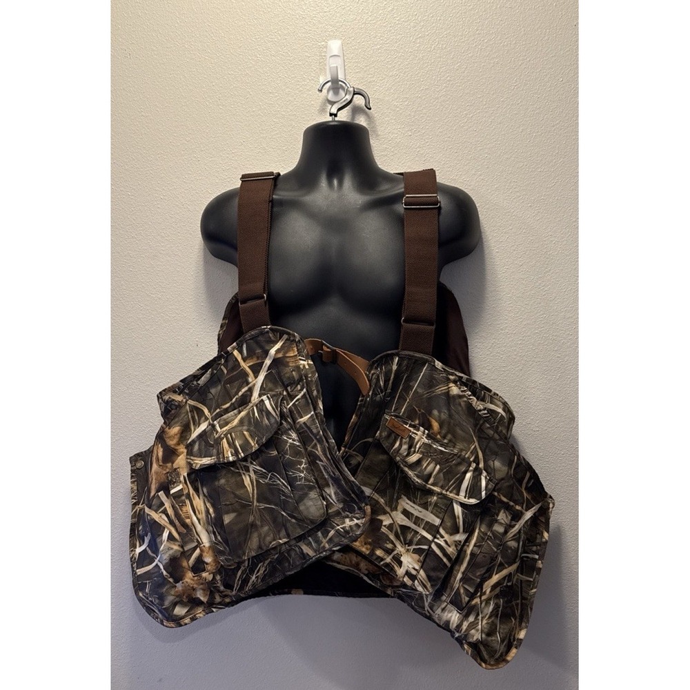 Men's Woolrich Game Hunting Vest Camo Brown‎ Size 2XL - Advantage Max 4